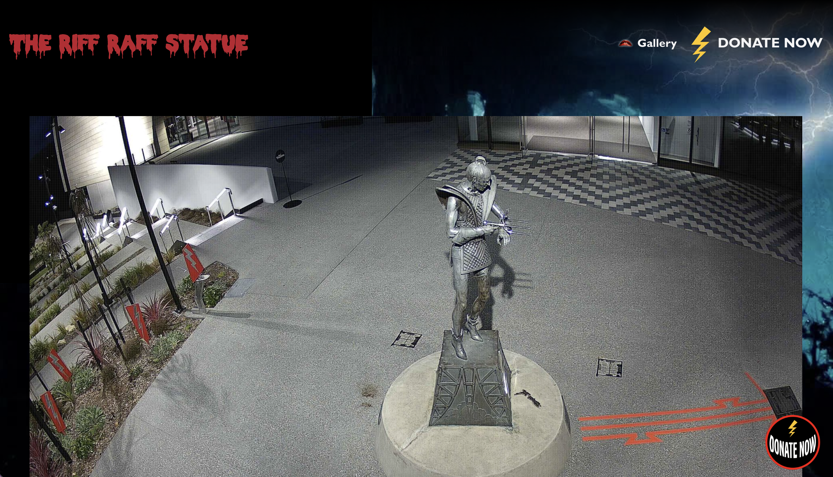 Riff Raff Statue website screenshot